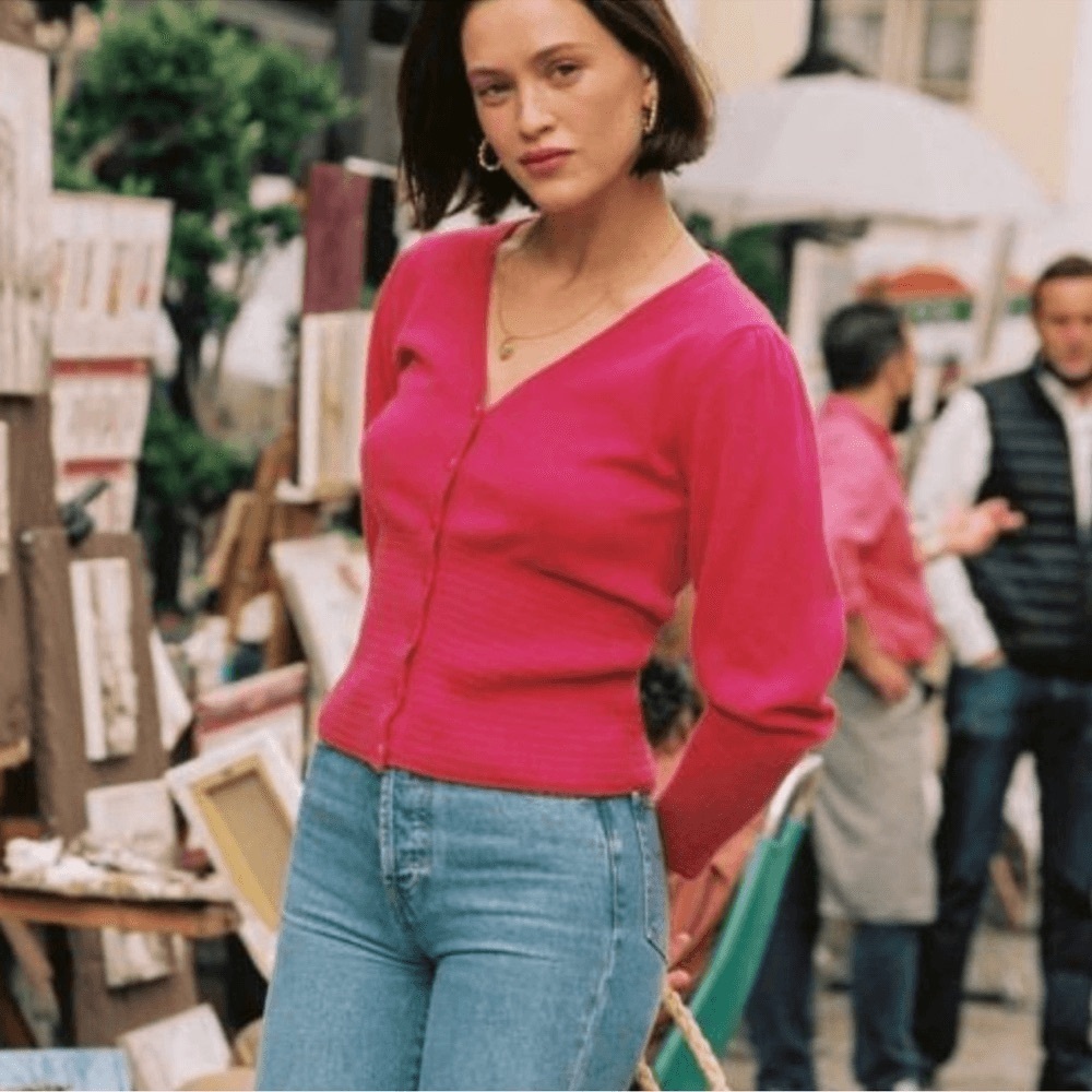 Rouje ✨ Arsene Cardigan magenta 0/2 36 XS/S